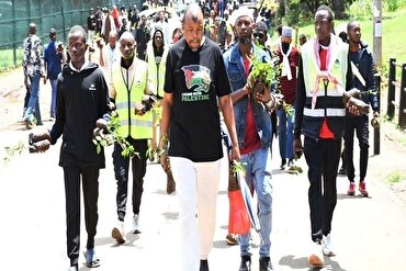 Keniya müsəlmanları Fələstin xalqına dəstək nişanəsi olaraq minlərlə ağac əkdi