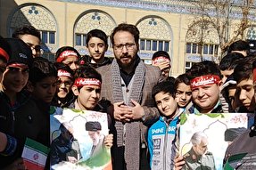 فیلم| بیعت 30 هزار دانش‌آموز با آرمان‌های سردار سلیمانی