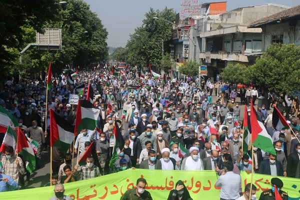 ارسالی چهارشنبه//تجمع مردمی در حمایت از مردم مظلوم فلسطین و قدس در گلستان برگزار شد