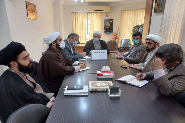 حجت الاسلام دیلمی معاون فرهنگی تبلیغات اسلامی گلستان جلسه شورای اقامه نماز