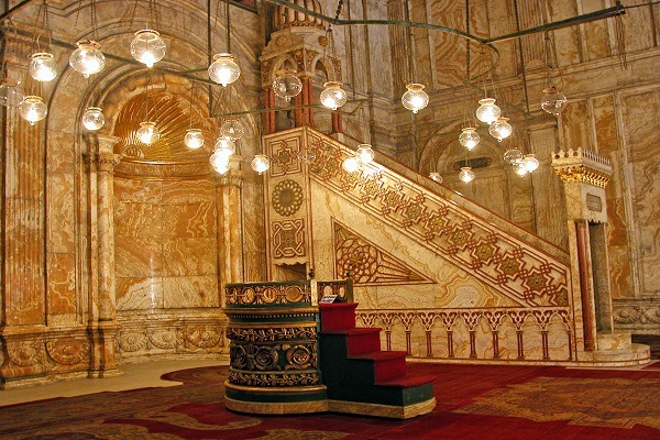 مسجد محمدعلی جواهری بر فراز ارگ قاهره