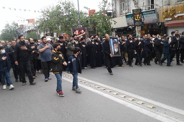 عزاداری مردم گرگان گرامیداشت آیت الله علوی گرگانی