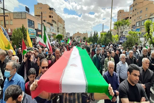 عکس | حماسه‌ حضور مردم رباط‌کریم در راهپیمایی روز قدس