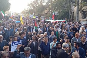 راهپیمایی محکومیت جنایات وحشیانه رژیم صهیونیستی در گلستان برگزار شد