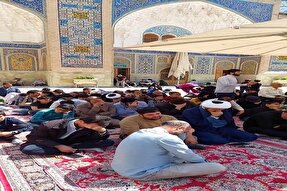 فیلم | حال و هوای زائران حرم بانوی کرامت پس از اعلام خبر شهادت رئیس جمهور