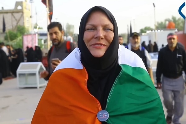 روایت بانوی ایرلندی از معجزه زیارت اربعین + فیلم