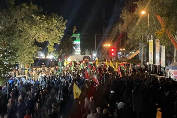 تجمع مردم گرگان در شهادت رساندن دبیر حزب الله لبنان