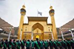 جشن ميلاد سیدالشهدا(ع) در حرم امام علی(ع) به روایت تصویر