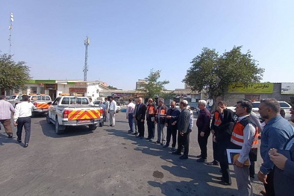 اعزام اکیپ حمل و نقل جاده‌ای به مرز مهران در اربعین