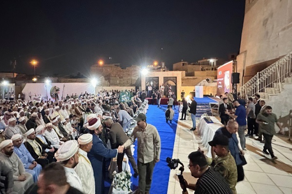 برگزاری جشن سالگرد میلاد پیامبر اکرم(ص) در مسجد نوری موصل