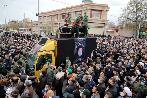 تشییع پیکر آیت‌الله علوی گرگانی - گرگان