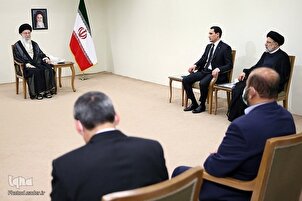 क्रांति के नेता के साथ तुर्कमेनिस्तान के राष्ट्रपति की मुलाक़ात